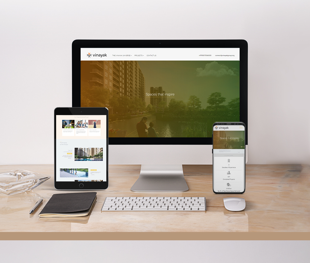 Vinayak Group Website Design